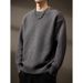 Loom Italian Heavy Vintage Lazy Pineapple Pattern Sweater For Men, Autumn And Winter American Style Thickened Round Neck_viptrois.com