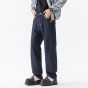 Jeans Men's Loose Straight Tube Thickened Drape Lyocell Does Not Fade Harlan Mid-waist Large Size Youth Trendy Brand Plus Knowledge Clothes Ornament_viptrois.com