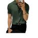 Men's Clothing Summer New Version Of Slim Men's Ice Silk Short Sleeved Polo Shirt British Light Luxury Men's Striped Knitted Lapel T Shirt_viptrois.com