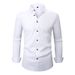 Men's Stretch & Wrinkle-Resistant Dress Shirt – 4-Way Elastic Business Casual (15 Colors) – Slim Fit Long Sleeve (S To XXXL)_viptrois.com