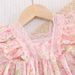 Kid's Clothing Sweet Flying Sleeves Floral Dress Puff Sleeves Summer New Girls Dress_viptrois.com
