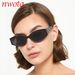 New Personalized Steel Leather Anti Ultraviolet Sunglasses Cross Border Contrast Color Frame Trend Men And Women Sunglasses T1297_viptrois.com