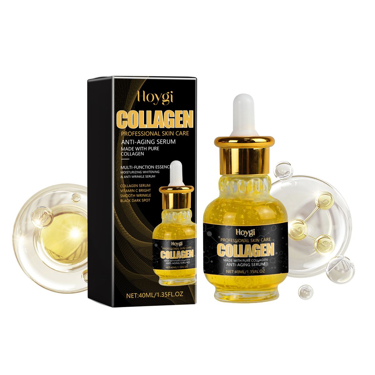 Serum, Moisturizing Hydrating Elastic Firming Facial Skin Care Serum_viptrois.com