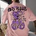New Summer Men's Teddy Bear Letter Print Breathable Round Neck T-Shirt, Cross-Border Trendy Brand_viptrois.com