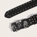 New Trendy Men's Skull Head Personality Punk Buckle Casual Belt For Youth_viptrois.com