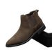 Derby Martin Boots Men's High Top Leather Shoes Motorcycle Boots Breathable Height Boots Middle Help Boys Head Boots_viptrois.com