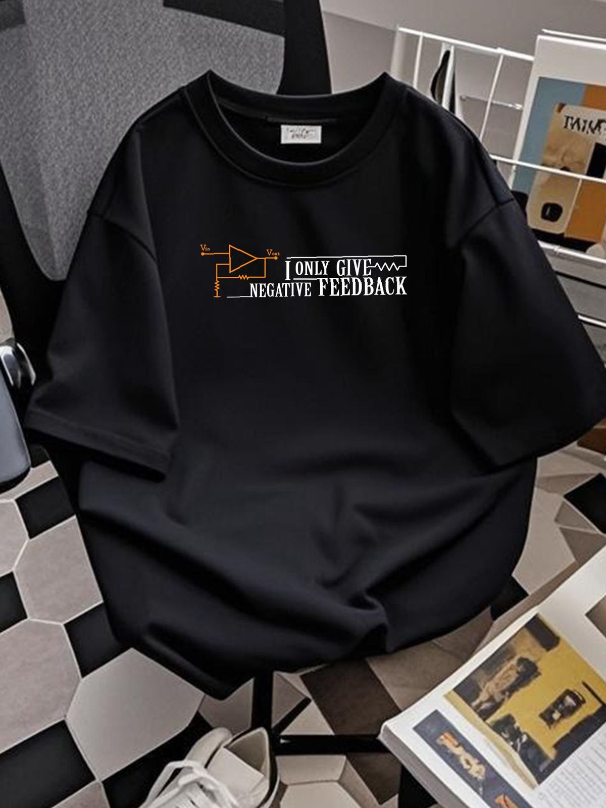 BEST TO BUY I Only Give Negative Feedback Funny Electrician Gift S-5XL T-Shirt Stylish Unisex Top For Everyday Wear Comfortable Fashion Homme_viptrois.com