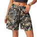Men's Casual Sports Camouflage Leaf Print Shorts Versatile Drawstring Fashion_viptrois.com
