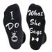 Cotton couple ring socks Mid-tube socks for engagement wedding gifts for the bride and groom_viptrois.com