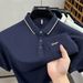 Summer New Men's Short Sleeve T-Shirt Breathable Comfortable Business Casual Polo Shirt_viptrois.com