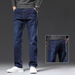 Fashion Casual Men's Straight Leg Jeans Elastic Lazy Pants A Goods_viptrois.com