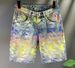 Men's Clothing Summer New High Street Fashion Brand Colorful Jacquard Shorts Men's Denim Shorts Loose Straight Pants Men_viptrois.com