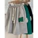Men's Clothing Waffle Casual Shorts Men's Straight Loose Versatile Wide Leg Sports Five Point Shorts_viptrois.com
