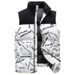Cotton Vest For Men 2024 Autumn Winter New Youth Urban Trendy Patchwork Casual Stand Collar Sleeveless Jacket Men's_viptrois.com