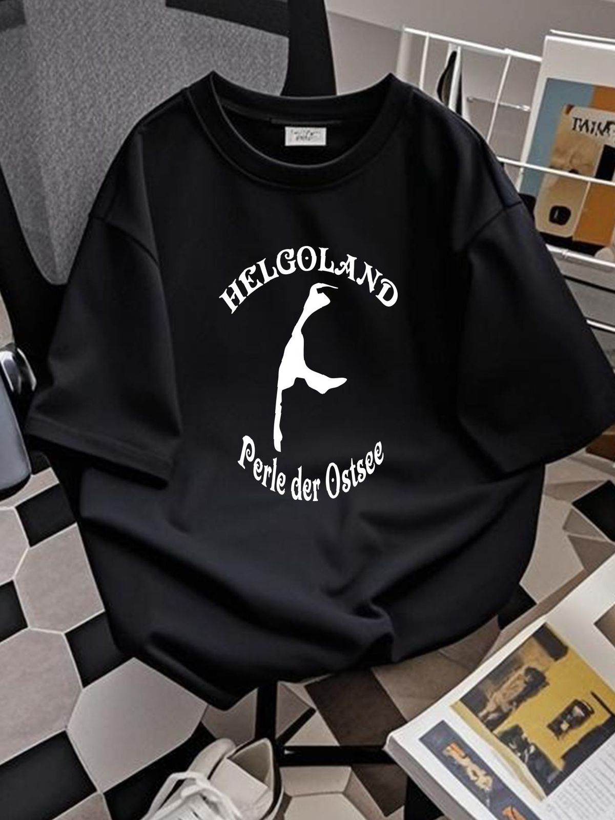 Helgoland Sylt Pearl The Baltic Sea Joke Meme Gift North Sea Men T-Shirt Homme Breathable Graphic Stretched Designer Clothes Fashion Stylish_viptrois.com