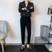 Letter Long Sleeved Shirt, Loose Fitting Shirt, Men's Summer Trend Versatile Casual Jacket_viptrois.com
