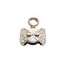Diamond Bow Zinc Alloy Pendant Couple Bracelet Bag Pendant Decoration Hardware Accessories_viptrois.com