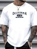 The Golden State California USA T-shirt Tee Streetwear Top For Everyday Wear Graphic Slightly Breathable Designer Clothes Stylish Casual Homme_viptrois.com