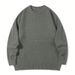 Minimalist Solid Men’s Sweater – Korean-Inspired Oversized Pullover (Black/Grey/Burgundy/Pink, S-XL)_viptrois.com