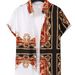 Men's Plaid Short Sleeved Shirt Casual Versatile Breathable Top with Contrasting Pocket Design Trendy New_viptrois.com