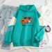 2024 Spring And Autumn New Color Block High-End Music Is GoodHandsome Internet Celebrity Long Sleeve Sweatshirt_viptrois.com