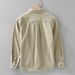 Workwear Solid Color Long Sleeved Shirt Men's Casual Versatile Artistic Loose Top Jacket_viptrois.com