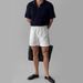 Men's Clothing White Straight Elastic Waist Casual Shorts Thin Four Point Pants Casual Commuting Wide Leg Pants_viptrois.com