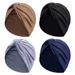 Soft Cotton-Like Cross Turban Headscarf Twisted Cap - Stylish Arabic Boho Headwear For Men & Women_viptrois.com