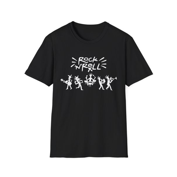 Hand Drawn Rock Band Unisex Softstyle T-Shirt Mens Womens Tees Top, Music Fan Tee, ConcerT Shirt Mens Womens Tees Top_viptrois.com