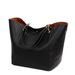 European and American Retro Simple Bucket Bun Mother Bag Shoulder Handbag Suitable for Shopping and Daily Matching_viptrois.com