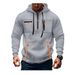 Men's Zip-Up Hoodie With Multi-Pocket Design – Thickened Fleece Lining, Stylish & Functional For Casual & Outdoor Wear_viptrois.com