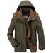 "Men's Winter Cotton Jacket – Heavyweight Relaxed Fit Hooded Coat With Fleece Lining & Utility Pockets "_viptrois.com