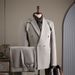 Men's Clothing Men's Stylish Slim Fit Blazer & Trouser Suit Set - Casual Business Formal Wedding Party Jacket Pants Outfit (Multiple Colors & Sizes)_viptrois.com