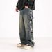 Vintage Loose Wide Leg Jeans Men's Summer Loose Straight Trousers_viptrois.com