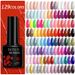 LILY'CUTE Professional Nail Gel Set - Multi-Color UV/LED Soak-off Gel Polish With Top Coat For Salons - 7ml Bottles_viptrois.com