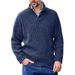 Loom Cross-Border European And American Fashion Solid Color Pullover Knit Long Sleeve Scissor Collar Loose Sweater Autumn_viptrois.com