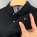 Men's Pique Cotton Short-Sleeved Polo Shirt Breathable Summer Top With Lapel Embroidery & Solid Color Design_viptrois.com