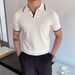 Men's Clothing Summer New Polo Shirt Men's Half Sleeved T Shirt Fashion Lapel Business Casual Men's Wear_viptrois.com