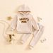 Mother & Kids Children's Clothing For Infants And Young Boys, Casual Suit, Letter Printed Long Sleeved Top Fake Drawstring Trousers, Two Piece Set_viptrois.com