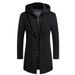 2025 New Korean Casual Woolen Medium To Long Detachable Hat Trendy Coat Men's Wear_viptrois.com