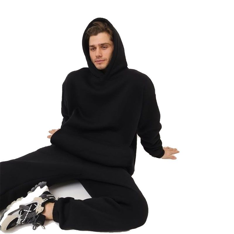 Men's Hooded Sweatshirt Jogger Set - Fleece Lined Pullover Hoodie & Lounge Pants For Running, Gym, Casual Wear_viptrois.com