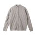 Men's Stylish Stand Collar Knit Cardigan - Autumn Winter Casual Sweater With Loose Fit, Trendy Japanese Style, Breathable & Machine Washable_viptrois.com