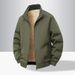 Medium Fleece Thickened Jacket Plus Size Stand-up Collar Jacket Casual Men's Wear_viptrois.com