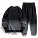 Men's Clothing Student Sweatshirt Suit For Men, Spring And Autumn Casual Loose Trendy Set With Leggings Pants, Handsome Two Piece Set_viptrois.com