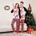 Christmas deer letter stripes Christmas family dress printed home wear pajamas_viptrois.com
