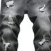 2024 New Black Oversized Men's Jeans Casual Ripped Straight Leg Denim Pants_viptrois.com