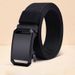 Nylon Canvas Men's Belt Automatic Buckle Casual Fashion Woven Belt Toothless Tactical Tooling Outdoor Belt_viptrois.com