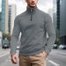 Men's Sweater Autumn And Winter New American Men's Casual German Velvet Thermal Zipper Men's Sports Sweater_viptrois.com