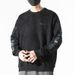 Pure American Style Suede Fleece Sweatshirt For Men, Loose Fit, Autumn And Winter, Oversized, Plus Size, Fat Man, Top,_viptrois.com