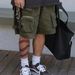 Men's Clothing Spring And Summer Foam Elastic Functional Casual Pants Epidemic Style Multi Pocket Shorts_viptrois.com